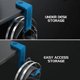 thumbnail image 5 of Gaming or Music Headphone Stand with 360 Degree Swivel Arm, Universal Clamp for Table and Desk with Integrated Cable Management - Blue, 5 of 5