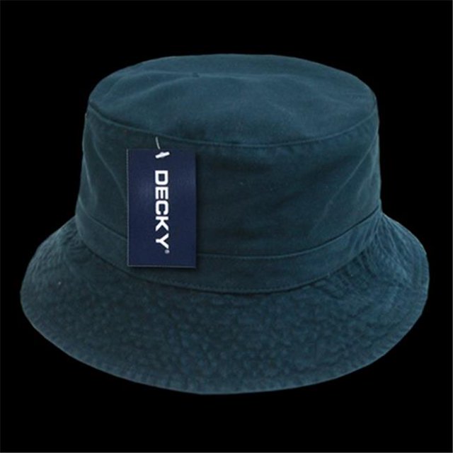 Decky 961-PL-NVY-06 Polo Bucket Hat, Navy - Small & Medium