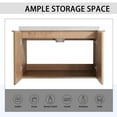 thumbnail image 4 of Noble House 30" Floating Bathroom Vanity, Resin Sink, Soft-Close Doors, Plywood Cabinet, Wall-Mounted, Imitative Oak, 4 of 14