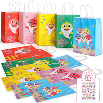 16 Baby Shark Birthday Party Bag, Under The Sea Themed Baby Shark Party Supplies for Boy