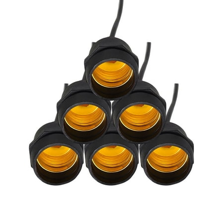 

TureClos 6 Pieces Outdoor Home Office Hotel Lamp Holder Bedroom Light Base E27 Threaded Socket Adapter Lighting Accessories