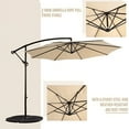 thumbnail image 4 of Sophia & William 10ft Offset Hanging Patio Umbrella Outdoor Sun Shade Patio Market Hanging Umbrella with Crank Handle & Cross Base,Beige, 4 of 8