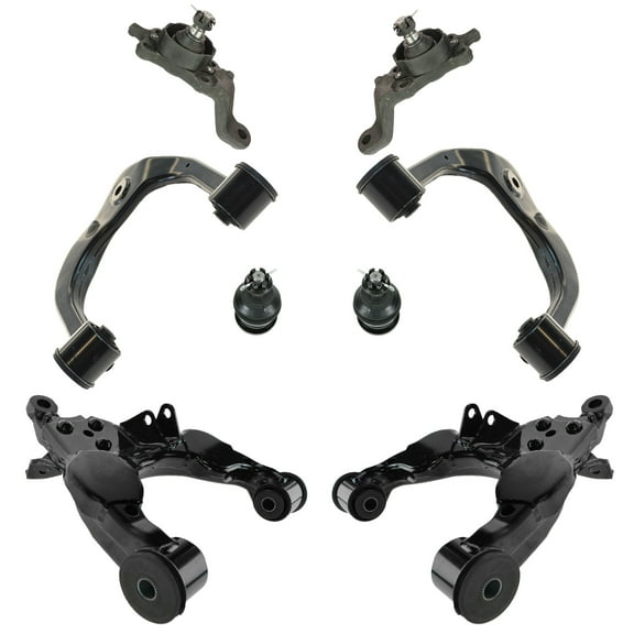 TRQ Front Suspension Kit Front Upper Lower Control Arm Ball Joint 8pc for Toyota PSA63645