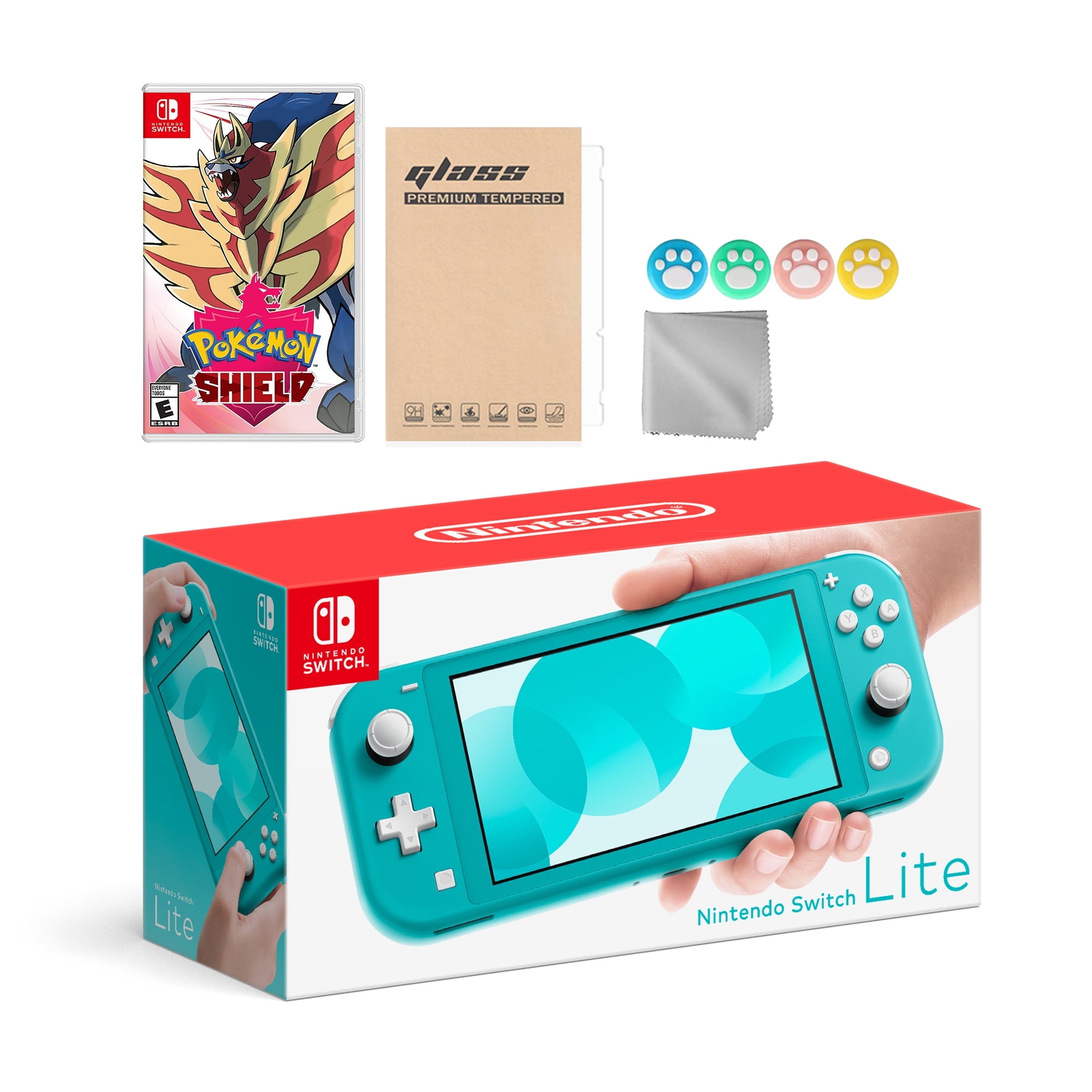 Nintendo Switch Lite Turquoise with Monster Hunter: Rise and