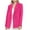 Hot Pink, variant on Lovskoo Blazers for Women Business Casual Solid Color Long Sleeve Button Suit Coat Long Sleeve Coat/Jacket Hot Pink