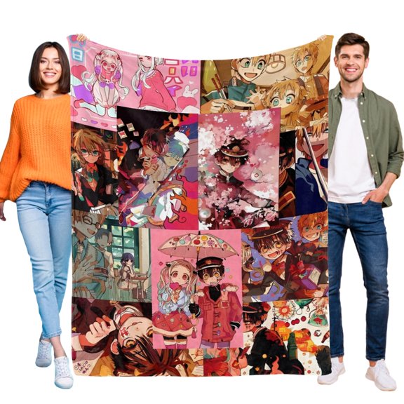 Toilet-bound Hanako-kun Blanket for Boys Girls Lightweight Kids Throw Blanket Cute Soft Blankets Flannel Plush Blankets Gifts 30x40in