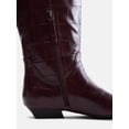 thumbnail image 6 of Scoop Women's Faux Croc Flat Tall Boots, 6 of 8
