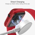 thumbnail image 6 of JETech Case with Screen Protector Compatible with Apple Watch Series 9 8 7 45mm, Overall Protective Cover, Built-in Tempered Glass Film High Sensitivity, 2 Pack (Red), 6 of 6