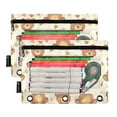 thumbnail image 2 of Cute Little Bear and Heart 2 Pack Pencil Pouch for 3 Ring Binder Smooth Zipper Folders with Pockets Clear Window Pencil Case, 2 of 6