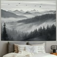thumbnail image 2 of BCIIG Birds Fog Mountain Tapestry Wall Hanging Unique Style for Home Decor Art Living Room Bedroom Apartment Farmhouse Dorm 40x30inch, 2 of 6