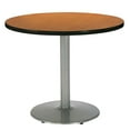 thumbnail image 4 of KFI Studios Mode 3' x Round' Dining Table, Grey Nebula, Silver Base, 4 of 5