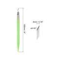 thumbnail image 2 of Unique Bargains 2 Pack Art Craft Carving Knife with 24 Pack Spare Metal Blade PVC Handle Green (2 Set), 2 of 6