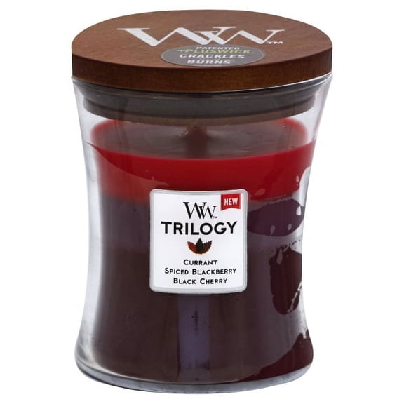 SUN-RIPENED BERRIES WoodWick Trilogy 10 oz Scented Jar Candles - 3 in One