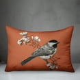 thumbnail image 3 of Creative Products Orange Chickadee and Flowers 14x20 Indoor / Outdoor Pillow, 3 of 9
