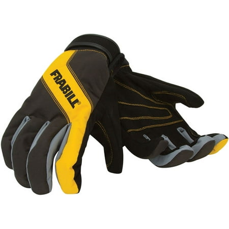 Frabill Task Glove, Black/Yellow