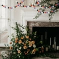 thumbnail image 6 of Uxcell Pom Pom Garland Decor Hanging Garland Ball Banner with Balls for Halloween Thanksgiving Christmas Black/White/Orange/Purple, 6 of 7