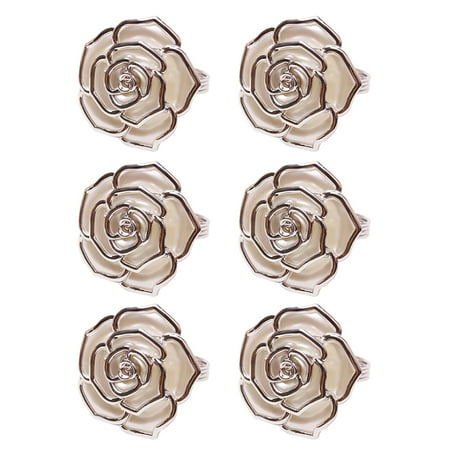 

BESTONZON 6pcs Napkin Rings Buckle Wedding Dinner Party DIY Decoration Napkin Rings