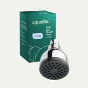 Aquabliss Daily Spa High-Pressure Shower Head Eco – 42 PressureForce Nozzles, Self-Cleaning Silicone Jets, Wide Pivoting Spray – Chrome