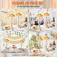 thumbnail image 6 of VEVOR 20PCS 43cm/16.9” Tall Crystal Wedding Flower Stand, Metal Wedding Centerpiece Vase, Gold Flower Holders Floral Display Rack for Tables Wedding Dinner Party, Ceremony Birthday Event Decor, 6 of 9