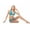 Aqua Blue, variant on Sexy Padded Halter Top Ruched Waist Brazilian Back Bikini