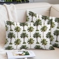 thumbnail image 2 of Tropical Trees Pillow Covers 16"x24", Summer Palm Trees Botanical Vintage Green Soft Brushed Microfiber Breathable Throw Pillow Covers, Decorative Pillowcase with Zipper for Couch Sofa Bedroom, 2 of 9