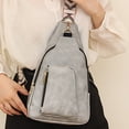 thumbnail image 1 of Bolso Bandolera Bolso bandolera Bolso Retro Casual Daypack Guitarra Ajustable Correa Cofre para Viajes Gris, 1 of 5