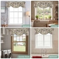 thumbnail image 6 of Tie Up Valances for Windows, Paisley Flower Adjustable Valance Curtains Window Treatment for Living Room, Spring Watercolor Vintage Floral Leaf Plant Rod Pocket Kitchen Curtains & Drapes 42x18 Inch, 6 of 9