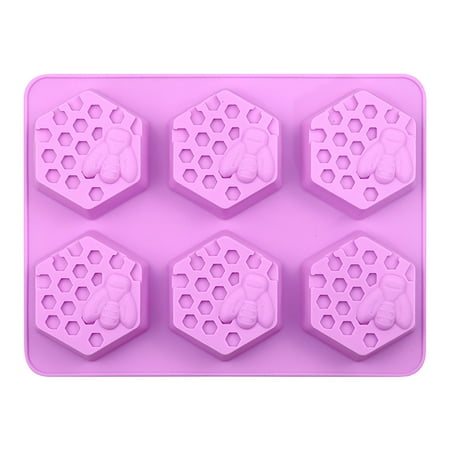 

Labakihah cake mold Silicone Soap Honeybee Cake Mould Chocolate Hole DIY Six Festival Cake Mould