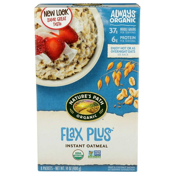 Natures Path Organic Flax n Oat Hot Oatmeal, 14 Ounce -- 6 per case.