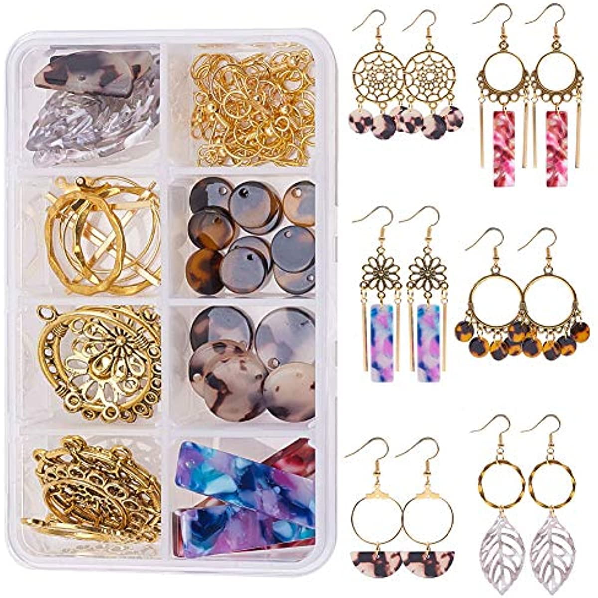 Abaodam 20pcs Earring Hook Dangle Earrings for Women DIY Earring Tools  Earring Making Kit Jewelry Findings for Making Jewelry Ear Jewelry Material