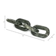 thumbnail image 4 of Home Decor Sculpture for Bathroom Decor, Office, and Living Room Decor - Modern Shelf Statues for Room Accents - Marble Chain Link Ornaments for Coffee Table Sculpture - 3", Green, 4 of 11