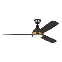 60 inch 3 Blade Ceiling Fan with Light Kit-Deep Bronze Finish Bailey Street Home 96-Bel-4549449