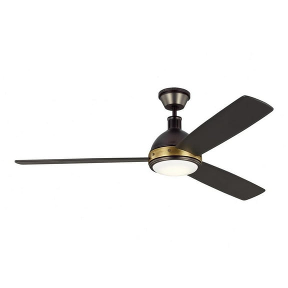60 inch 3 Blade Ceiling Fan with Light Kit-Deep Bronze Finish Bailey Street Home 96-Bel-4549449