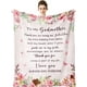 thumbnail image 1 of LHSHID Godmother Gifts Blanket Godmother Gifts from Godchild Throw Blankets Christian Gifts for Godmother Baptism Gifts for Godmother Ideas 40"x50", 1 of 6
