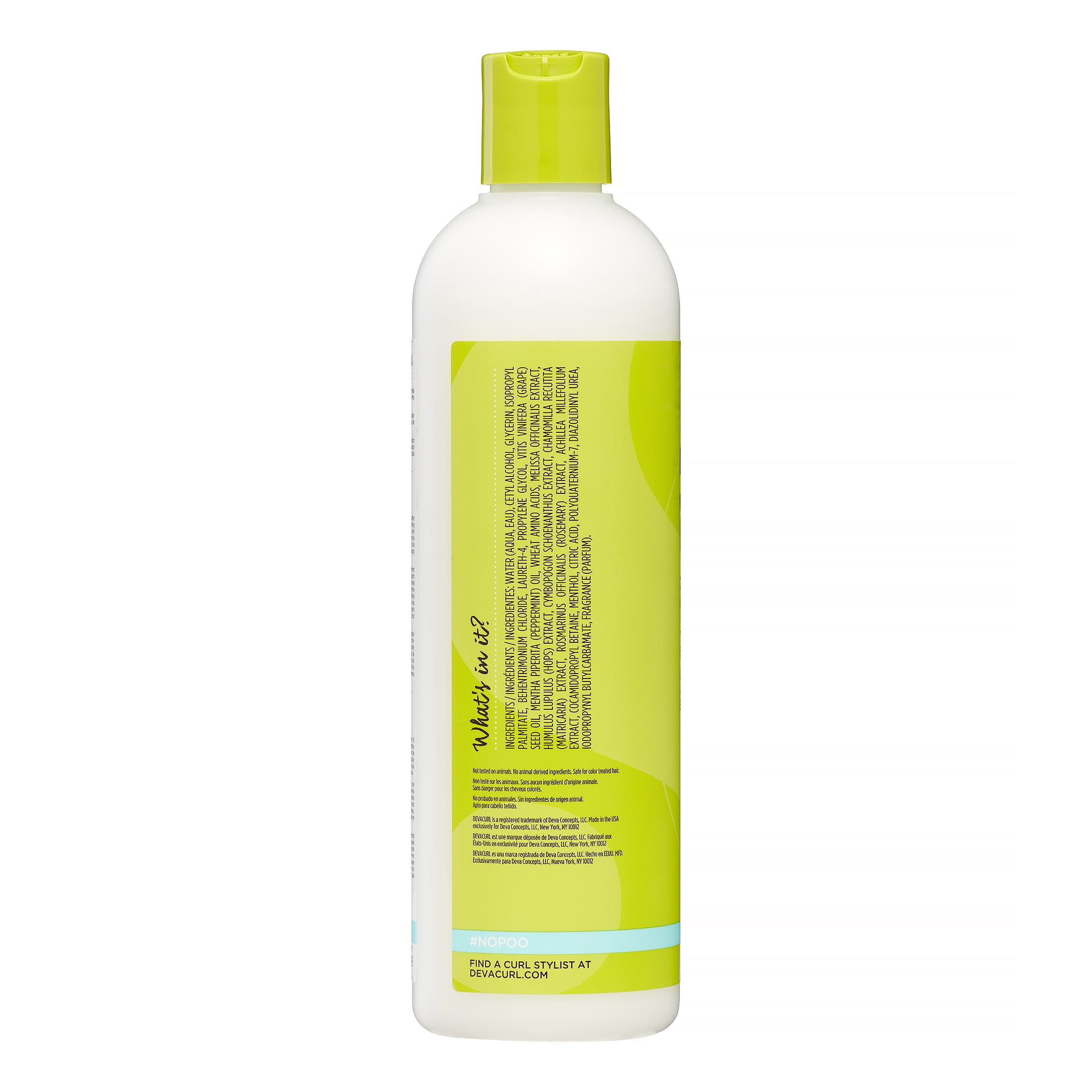 Devacurl No-Poo Original Zero Lather Conditioning Cleanser, 12 Oz