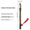 thumbnail image 3 of Black Bamboo Bawu Chinese Traditional Musical Instrument Vertical Blown Bawu Chinese Free Reed Flute Key, 3 of 8