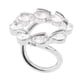 thumbnail image 2 of de lazo redondo de cristal de circón, hebilla de Clip para bufanda de gasa de seda para mujer a la moda Blanco plateado Zulema Hebilla de bufanda de cristal de Zircon, 2 of 8