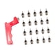 thumbnail image 5 of 20 piezas de clavos para zapatos de pista con llave para s cortas deportivas de competición Plata, 5 of 8