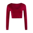 thumbnail image 1 of ZAXARRA Blouse Sport à Manches Longues Coupe Slim pour Femmes, 1 of 5