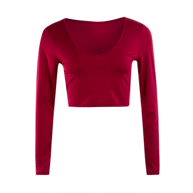 ZAXARRA Blouse Sport à Manches Longues Coupe Slim pour Femmes