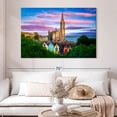 thumbnail image 2 of Elephant Stock Cobh Cathedral Wall Art - Horizontal Canvas Wall Art - Living Room Wall Decor - Religion And Spirituality Canvas - Pink And Blue Decor - 51" x 34", 2 of 8