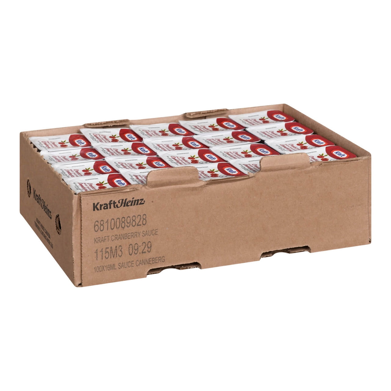 Kraft Cranberry Sauce Portion Pack, 16 ml / Unit, 200 Units / Case - Perfect for Individual Servings
