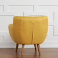 thumbnail image 4 of RST Brands Rhodes Mid-Century Moderne Touffeté Accent Chaise en Jaune Coucher de Soleil, 4 of 6