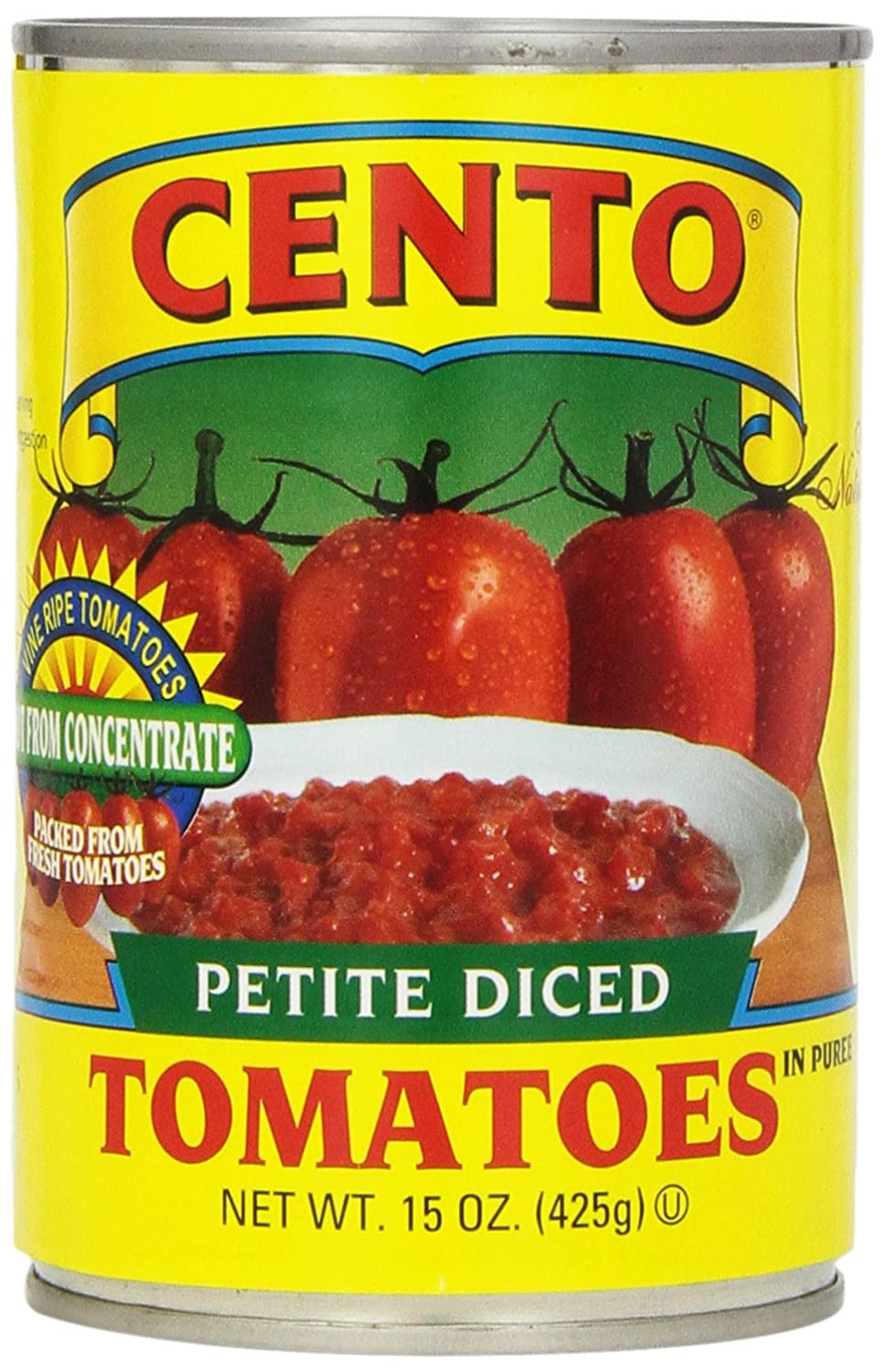 Cento Petite Diced Tomatoes, 15 Ounce (Pack of 12)