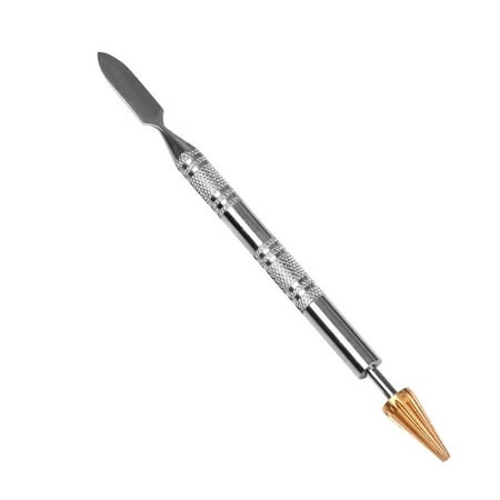

Brass Head Leather Dual Head Edge Oil Pen Applicator Speedy Paint Roller Tool