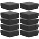 thumbnail image 1 of Black Jewelry Packaging Box for Storage Use 10Pcs with Sponge Cushion, 1 of 4