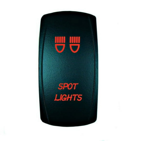 STV Motorsports Red LED Laser Rocker Switch SPOT LIGHTS