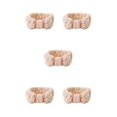thumbnail image 2 of Bandas para El cabello Sonducket de cara ajustable Coral Fleece Beige 5Conjunto, 2 of 6