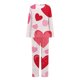 thumbnail image 5 of RKSTN Valentine's Gifts Pajamas Set for Women Oversized Crewneck Valentine's Day Loves Heart Graphic Printed Loungewear Matching Set Womens Casual Loose Long Sleeve T Shirt and Pjs Pant 2 Piece Set, 5 of 6