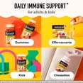 thumbnail image 2 of Airborne 750mg Vitamin C Immune Support Supplement Gummies for Adults, Assorted Fruit Flavor, Gluten Free Crafted Blend with Powerful Antioxidants Vitamins A C & E, 42 Gummies (2 Pack), 2 of 9